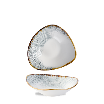 Homespun Accents Jasper Grey Triangle Bowl 23.5cm